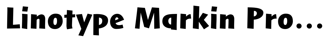 Linotype Markin Pro Ultra Bold